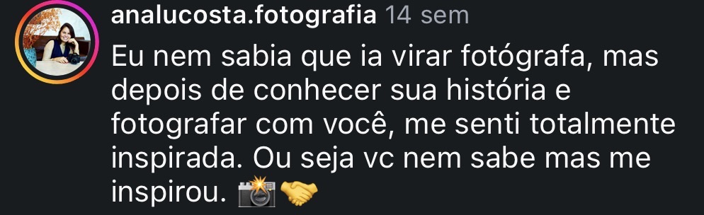 Depoimento de @analucosta.fotografia